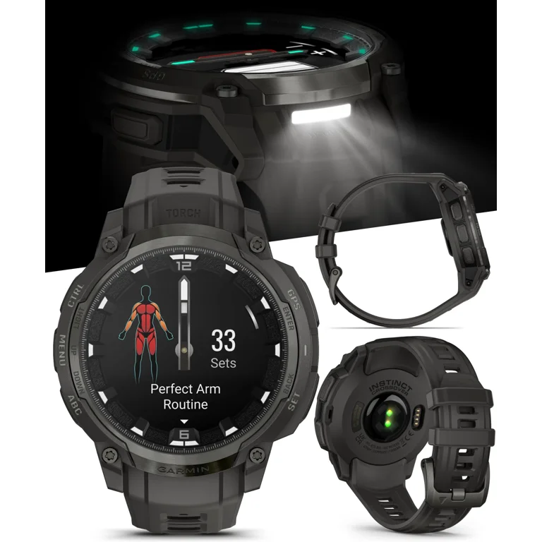 Garmin Instinct Crossover AMOLED Sapphire Rugged Hybrid GPS