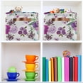 thumbnail image 7 of GZHJMY Watercolor Flowers Storage Basket, Durable Canvas With Handles Large Collapsible Storage Bins Boxes for Home Office - 1 Pack Collapsible Organizer, 7 of 7