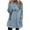 Light Blue #01, variant on Long Sleeve Shirts for Wome Soft and Comfortable Double Face Wool Women's Round Love Printed Loose Long Sleeve Thickened Thermal Top & Christmas Blouses with Pockets