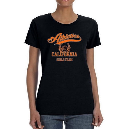 Athletic Cali Girls Team T-Shirt Women -Image by Shutterstock Female Large