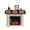 Orange Gold DarkBrown, variant on Blue Snowman Christmas Fireplace Mantel Scarf Cover 90"Wx17"L,Fireplace Mantel Shelf Top Runner,Xmas Tree Forest Eucalyptus Leaves Mantle Dresser Scarves Table Runner for Holiday Party Living Room