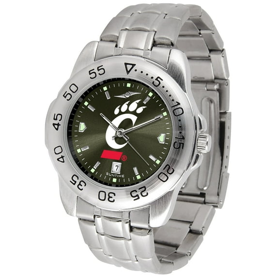 Black Cincinnati Bearcats Sport Steel AnoChrome Watch