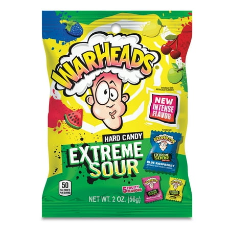 WarHeads Extreme Sour Hard Candy, 2 oz