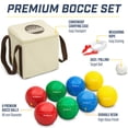 thumbnail image 5 of GoSports 90mm Backyard Bocce Set with 8 Balls, Pallino, Case and Measuring Rope - Made from Premium Resin, 5 of 7