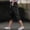 Black, variant on Pretxorve Girls Pants Linen Wide Leg Pocket 7 Points Trousers