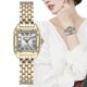 thumbnail image 3 of 2023 Luxury Women's Fashion Square Watches Gold Alloy Strap Ladies Quartz Wristwatches Qualities Female Roman Scale Clock, 3 of 4