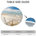 thumbnail image 6 of Round Stretch Tablecloth with Boho Chic Starfish Design - Waterproof Scratch-Resistant Windproof Table Cover for Picnics and Camping, 6 of 7