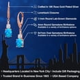thumbnail image 2 of Gem Stone King 18K Rose Gold Plated Silver Blue Opal and White Moissanite Dangle Earrings for Women with Lab Grown Diamond (1.61 Cttw, Oval Cabochon 9X7MM), 2 of 6