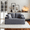 Grey, variant on Eyisean 66.5'' Boneless Cloud Loveseat Deep Seat Sofa, 2-Seater Corduroy Upholstered Couch with Cup Holder & Side Pocket, Washable Cover, No Assembly Required, Modern Sofa Couches for Small Space