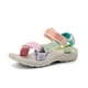 thumbnail image 3 of Sandalias REDARER transpirables de punta abierta para niña, color liso, cómodas y casuales, para tallas 11-11,5 años., 3 of 5