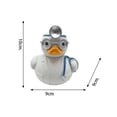 thumbnail image 3 of Cosplaying Duck Figure, Duck Creative Home Resin Ornament(doctor duck), 3 of 3