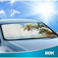 thumbnail image 6 of BDK UV Palm Beach Vibes Foldable Accordion Durable Windshield Sun Shades - Universal Fit, 6 of 7
