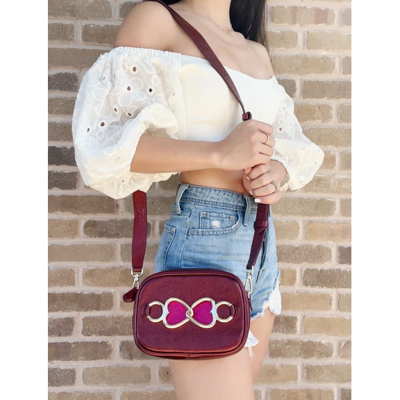 Kate Spade x Naomi Watanabe Small Camera Bag Crossbody Metallic Red Multi