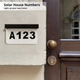 thumbnail image 3 of Solar Powered House Number Sign, LED Waterproof Illuminated Address Plaques Sign for Yard Home Outdoor Street, 3 of 6