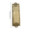 thumbnail image 5 of YongCo Metal Spanish Mezuzah Case Decorative Ornament for Door and Window Wall Vintage Plaques Embellished Religious, 5 of 11