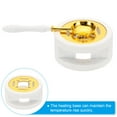 thumbnail image 4 of Uxcell Wax Stamp Seal Kit, Wax Seal Warmer with Melting Spoon Retro Melt Stove Pot, White, 4 of 7