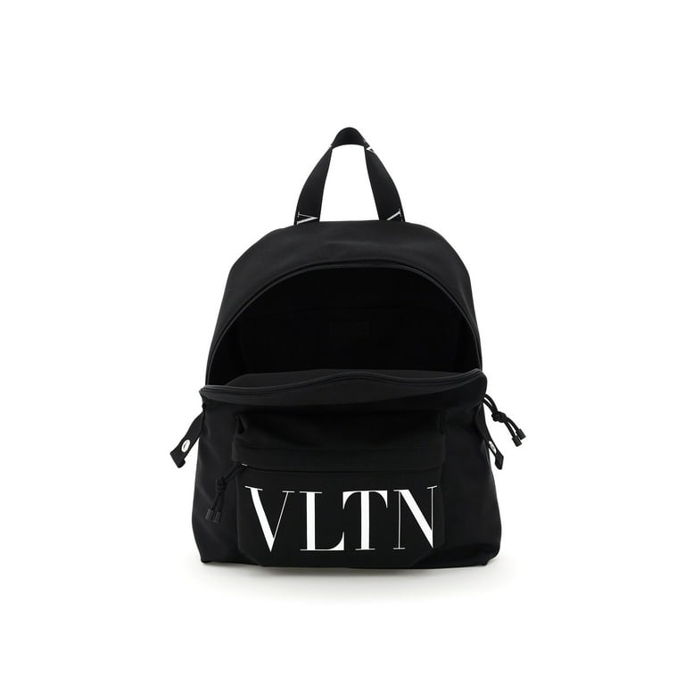 Valentino Garavani Top Handle Backpack Camo Nylon Black