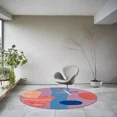thumbnail image 5 of Tufted area rug, 14x14, Geometric wool, Round carpet, Living, Kids, Bed, room rugs, 5 of 6