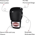 thumbnail image 2 of Ultimate Professional Bag Gloves Unleash Your Boxing Potential with Premium Leather Mitt-Style Gloves for Speed, Power, and Durability, Medium, 2 of 5