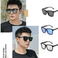 thumbnail image 3 of Fashion Retro Square Frame Sunglasses Flat Men X8T1, 3 of 8