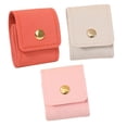 thumbnail image 1 of Mini organizador de joyas de de 3 piezas con hebilla, estuche liviano, bolsa enrollable portátil para joyas, bolsa de para pendientes. Beige rosa naranja, 1 of 8