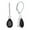 0-black zirconia, variant on Dangle Drop Earrings Sterling Silver Solitaire Leverback Teardrop Earrings for Women Birthstone Created Pink Tourmaline Jewelry Gifts for Moms