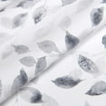 thumbnail image 4 of Watercolor Leaves Print Valance for Windows, Grey and White Floral Printed Short Curtains Valances Rod Pocket for Kitchen Bathroom Cafe Living Room 52 x 18 Inches, Gray, 4 of 6