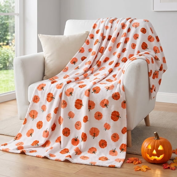 HITIME Cozy Blanket Printed Blanket Throw Halloween Collection Blanket - 300 GSM Fleece Blanket Throw Size Blanket for Home Decoration, Ultra Soft Blanket Microfiber Throw Blanket (Throw - 50" x 60")