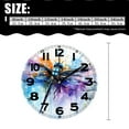 thumbnail image 2 of erolrail Rustic Wall Clock,Silent Non Ticking Wall Clocks for Living Room,Bedroom,Kitchen 12IN Watercolor Art Dragonfly Print, 2 of 5