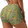 thumbnail image 1 of Fotbe Taco Shorts Sin Costuras – Shorts Deportivos de Cintura Alta para Mujer, Elásticos para Gimnasio, Yoga, Running o Ciclismo-Large, 1 of 8