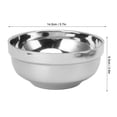 thumbnail image 4 of Yajisi 10Pcs 304 Stainless Steel Bowl Set Double Walled Insulated Soup Rice Bowl for Home School Kids 9.84x5.91x5.91in, 4 of 8