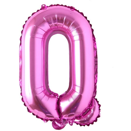 28 Inch Rose Red Letter Balloon - Foil Mylar Party Decorations For Weddings & Events