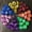 Blue, variant on 7pcs Transparent Crystal Polyhedral Dice, for RPG,Role Playing Table Game Board, Pink