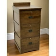 thumbnail image 4 of Crafters and Weavers Mission Solid Oak 3 Drawer File Cabinet - Walnut, 4 of 4