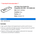 thumbnail image 2 of Left Valve Cover Gasket Set - Compatible with 2006 - 2010 BMW 650i 2007 2008 2009, 2 of 2