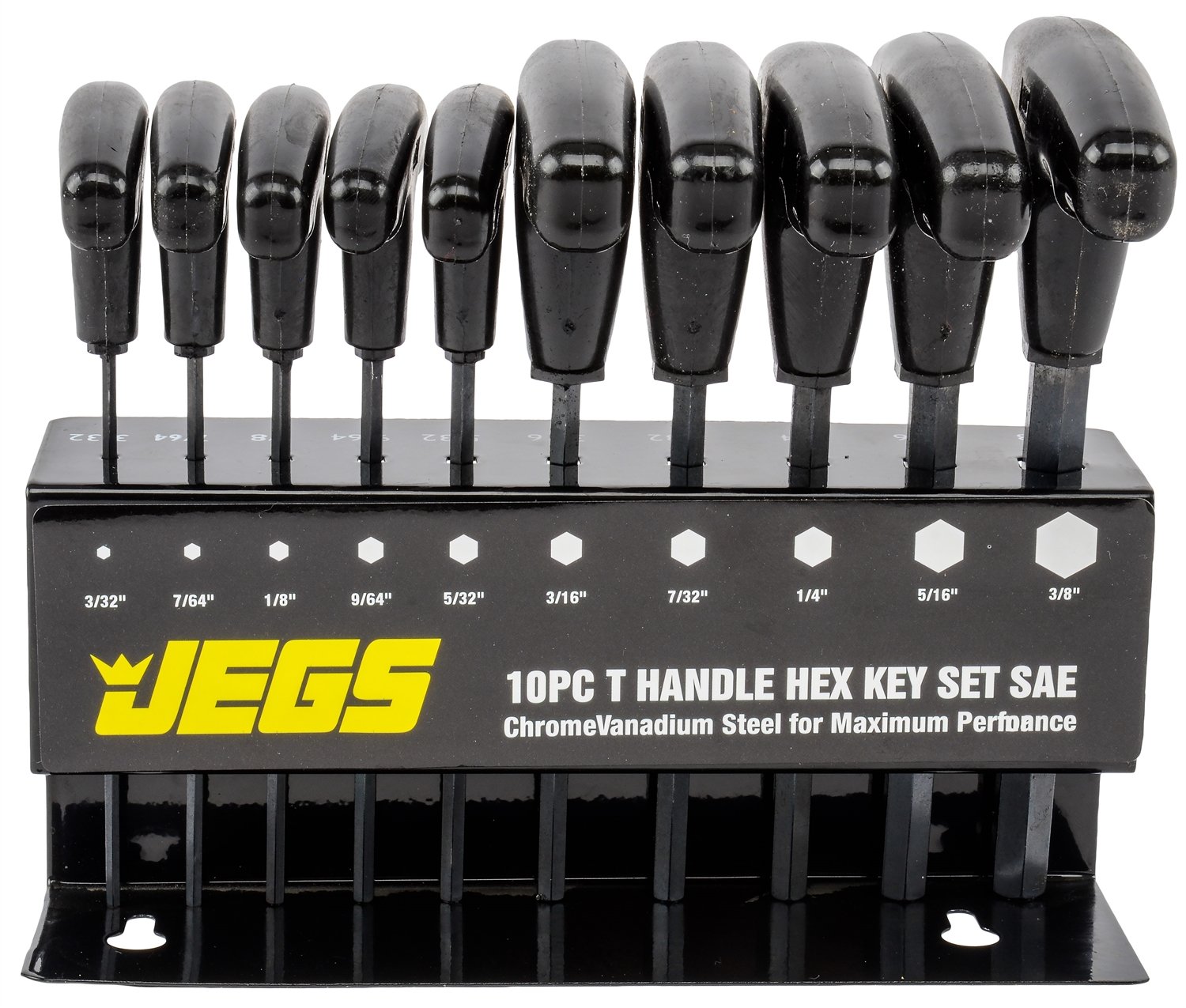 JEGS 80710 THandle Hex Key Set