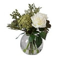 thumbnail image 2 of Uttermost Belmonte Polyester Glass Plastic Floral Bouquet & Vase in Green/White, 2 of 5