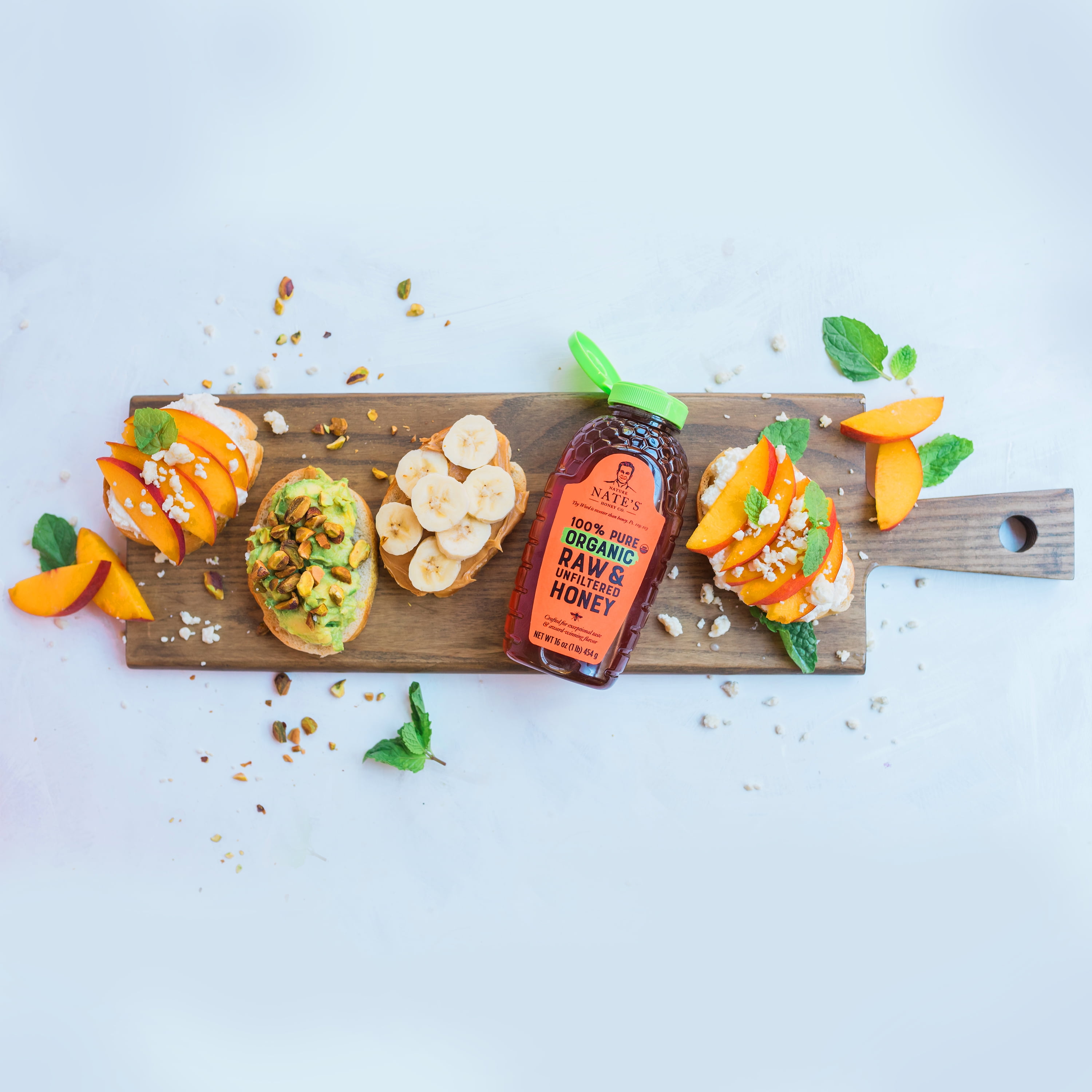 Nature Nate's Organic Honey 100 Pure, Raw & Unfiltered Honey 32 fl