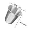thumbnail image 2 of unbranded 12Ud Vasos De Metal Para Apilables Resistentes Y Portátiles Color Plata Uso Diario Iglesia, 2 of 8