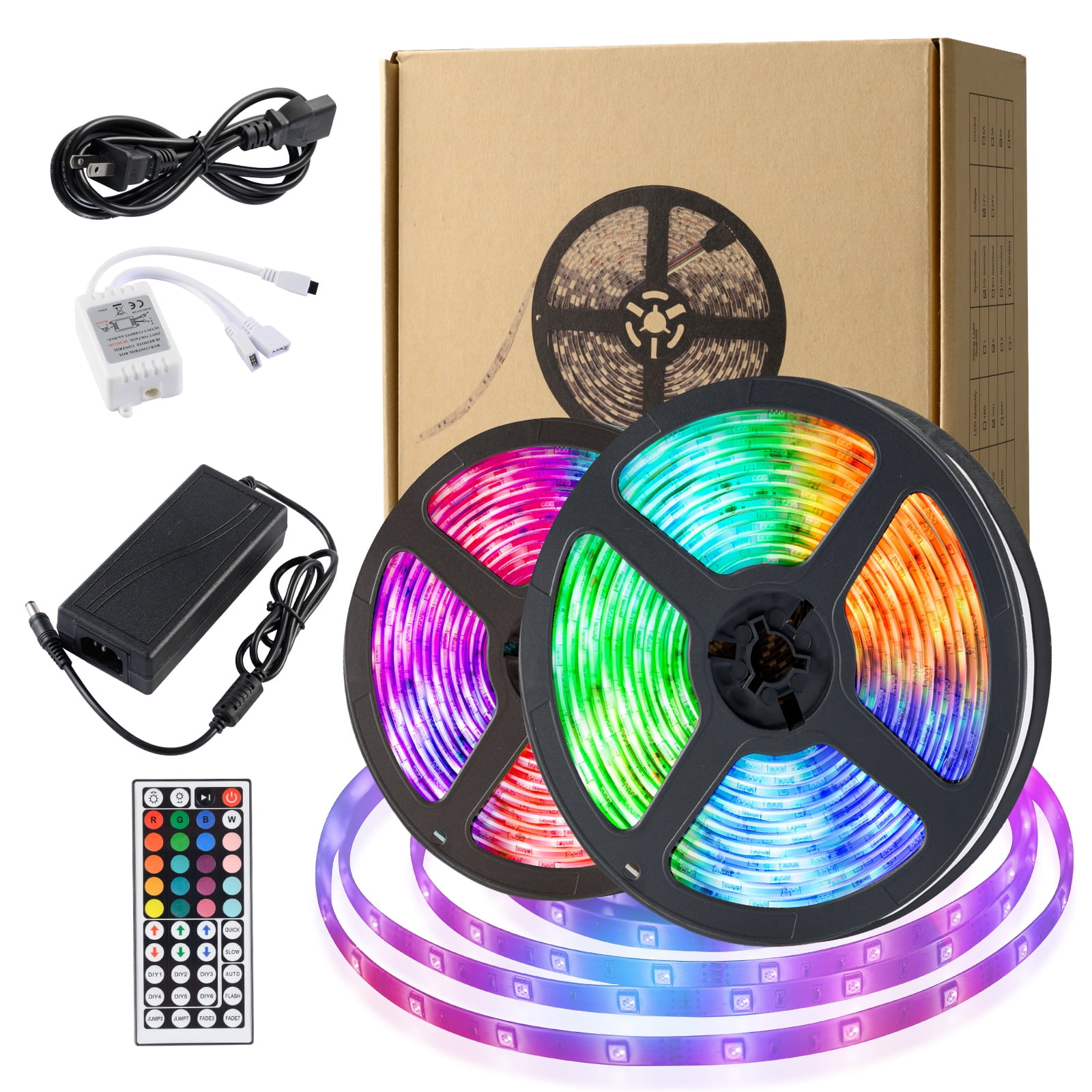 YORMICK 32.8FT Led Strip Lights, Multicolor RGB LED Lights Tape
