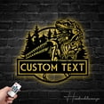 thumbnail image 3 of Handmadetneonsign Personalized Tree Dinosaur Name Sign Decoration For Room, Metal Jurassic Park Art, 3 of 5
