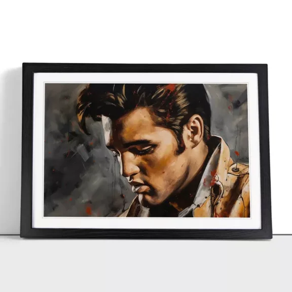 Kna Prints - 1 Pc Poster Elvis Presley Wall Art Poster Home Decor Painting, UNFRAMED-8x12