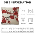 thumbnail image 5 of JEUXUS  Decorative Pillow Covers for Couch Red Branch Oriental Painting Plum Revival Blossom Floral Spring Cherry Beauty Brush China Chinese Decorative Square Pillow Covers for Couch, 5 of 5