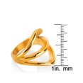 thumbnail image 5 of ELYA Jewelry Women's Free Form Split Band Gold Plated Ring, 5 of 5