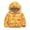 thumbnail image 1 of IROINNID Toddler Boys Girls Autumn Winter Puffer Coat Fleece Padded Jacket Hooded Zip Up Waterproof Windproof Outwear, 1 of 5