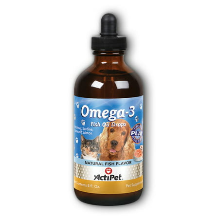 Omega 3 (Fish) ActiPet 8 fl oz Liquid (Best Dog Food Supplements)