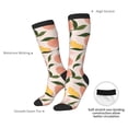 thumbnail image 4 of Naloa Peach With Leaves1 Thigh High Socks Extra Long Stretchy Sock Women Over Knee High Opaque Stocking Daily Wear, 4 of 6