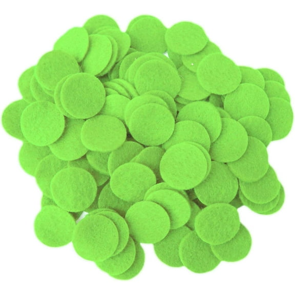 Playfully Ever After Light Green Craft Felt Circles (2.5 Inch - 46pc)