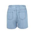 thumbnail image 3 of Nestiefly Jean Shorts Womens 2026 Summer Casual Lightweight High Waisted Comfy Stretchy Pull on Trendy Drawstring Denim Shorts with Pockets Light Blue 5XL, 3 of 6