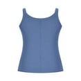 thumbnail image 4 of UPPADA Tank Top for Women Solid Color Round Neck Tanks Sleeveless Causal Cute Shirts Hawaiian Beach Tunic Holiday Sports Workout Running Tees,Tank Top for Women Sky Blue,XXXXXL, 4 of 5